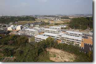 造成工事が進む笹山地区高台住宅団地(平成27年3月3日現在)